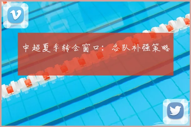 中超夏季转会窗口:各队补强策略
