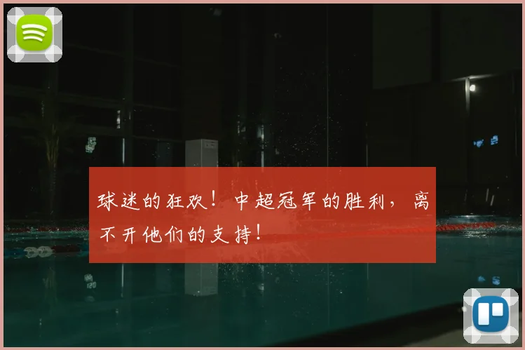 球迷的狂欢!中超冠军的胜利,离不开他们的支持!